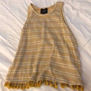 XS yellow tank top
